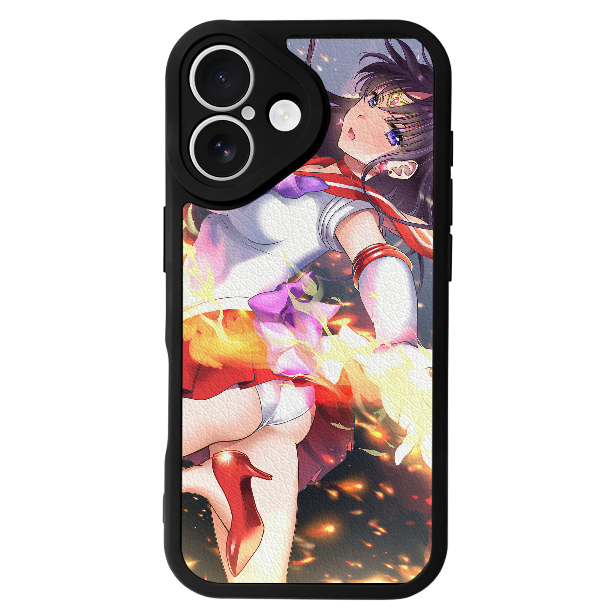 （画像用） 美少女戦士セーラームーン Sailor Moon 【iPhone 16シリーズ対応】シリコンスマホケース（レザー調） 材質：シリコン